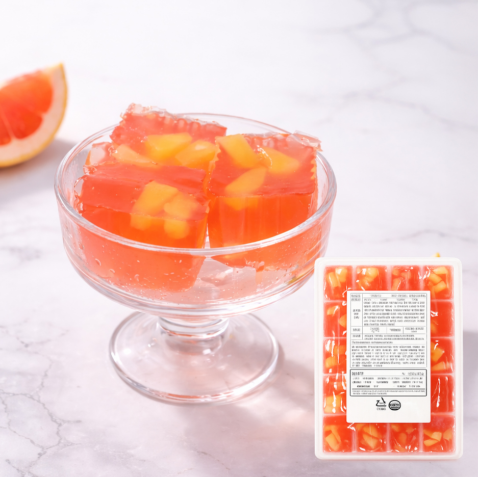 샐러드미인 자몽 푸딩 과일 젤리 편의점 1kg